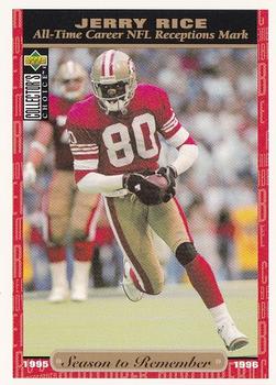 Jerry Rice San Francisco 49ers 1996 Upper Deck Collector's Choice NFL Season to Remember #74